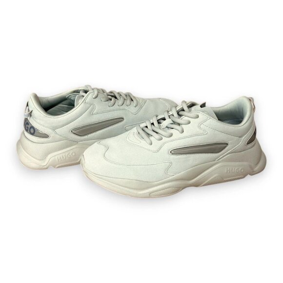 HUGO By Hugo Boss Leon Runn Mfbb Men's Chunky Ortholite Sneakers White US 9 - Picture 4 of 4